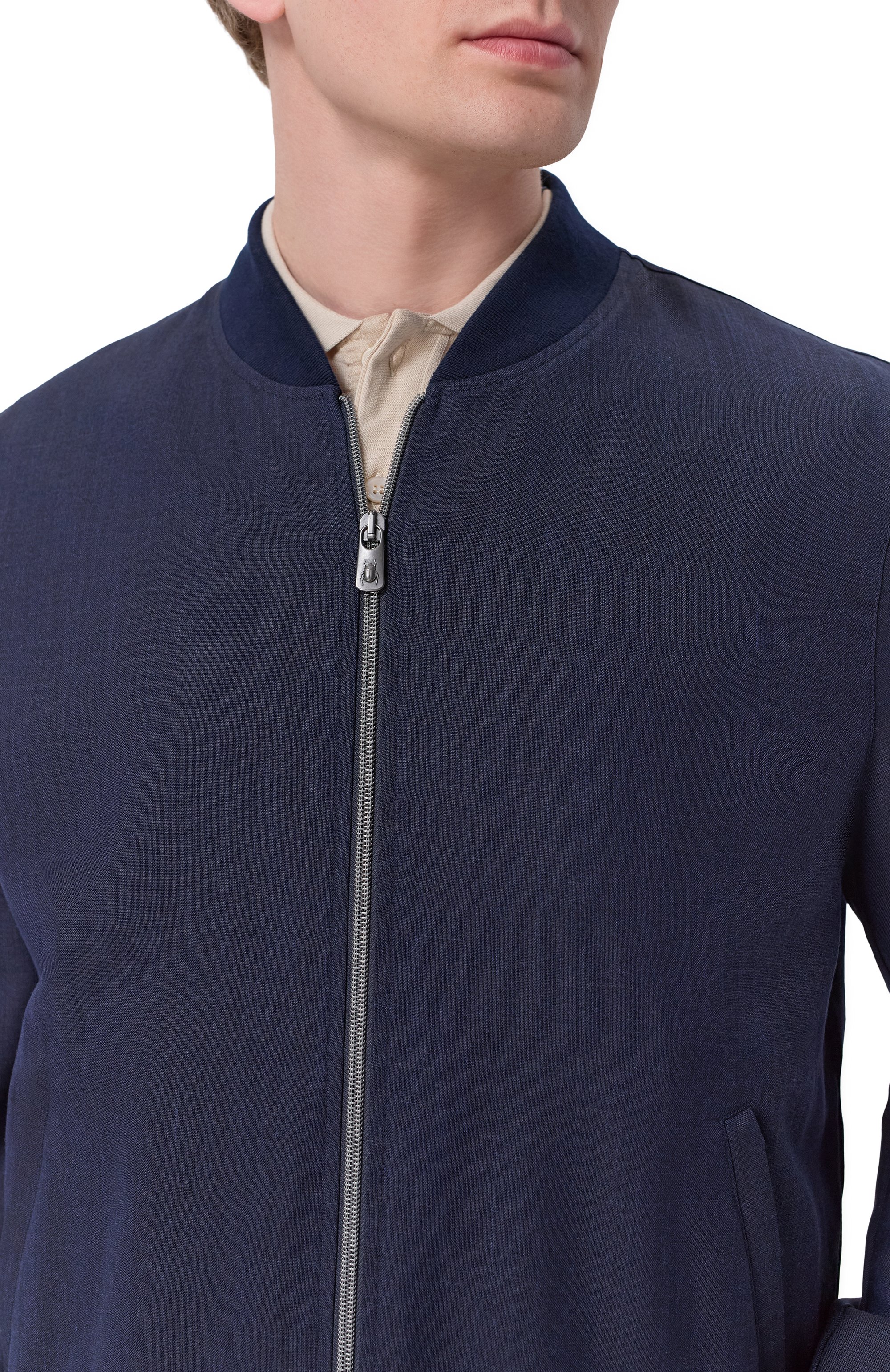 Бомбер из шерсти и шелка CAPOBIANCO, арт. 20M190.LR00., фото 5