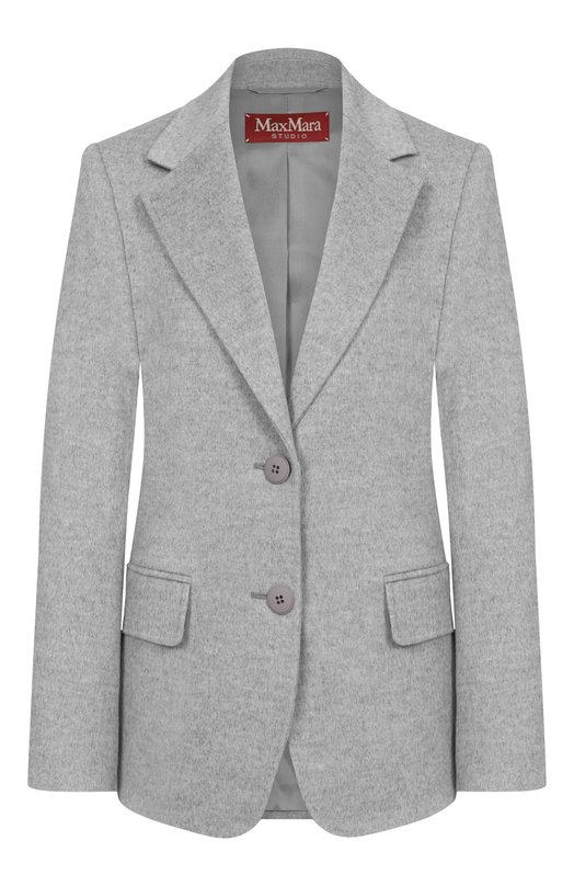 Шерстяной жакет Max Mara Studio F0LG0RE Серый F0LG0RE