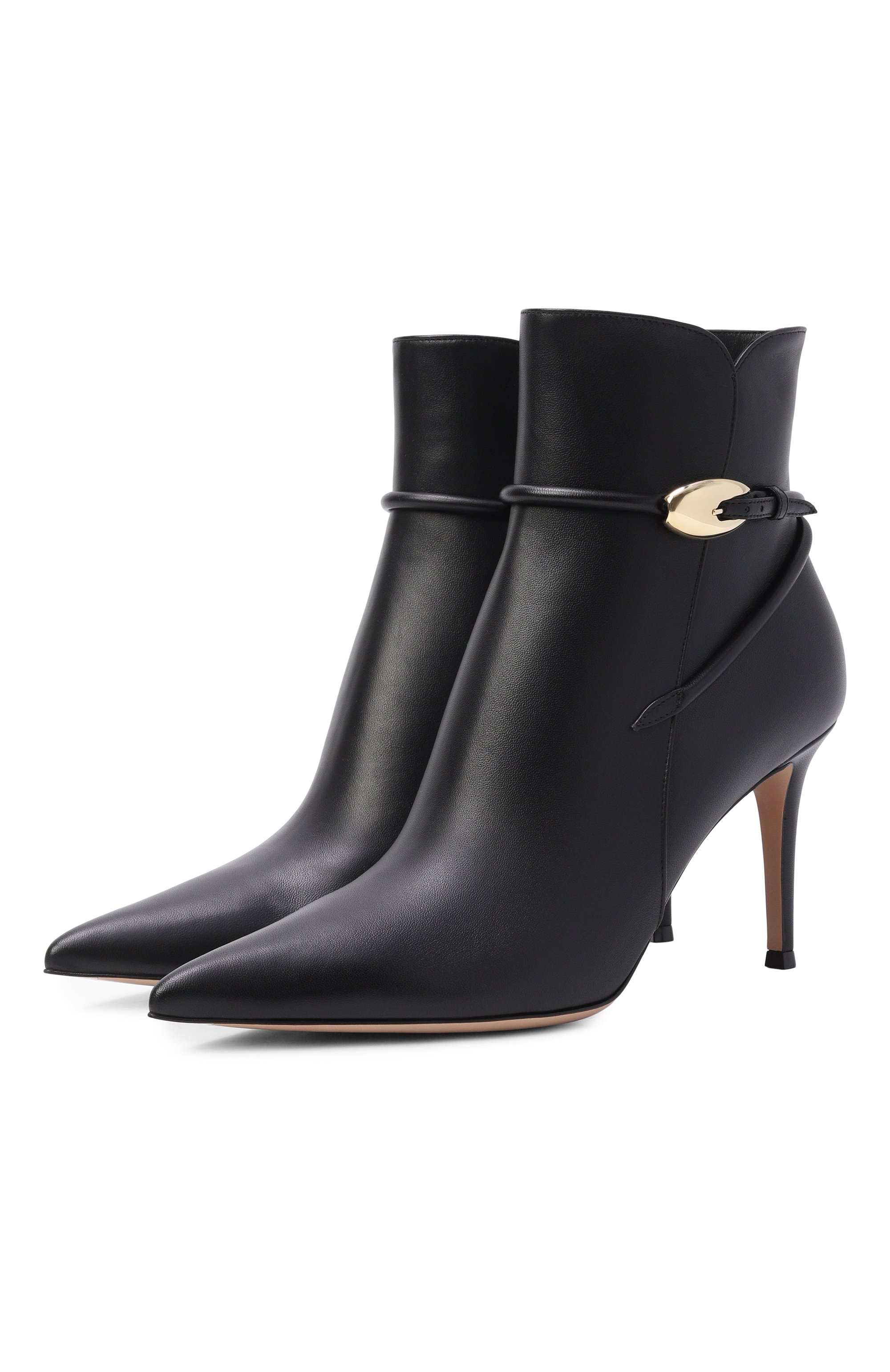 Кожаные ботильоны GIANVITO ROSSI, арт. G72833.85RIC.NAPNER0, фото 1