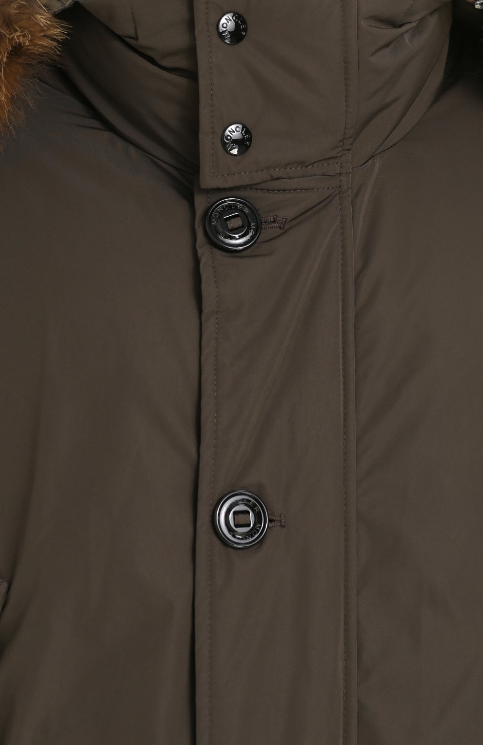 Пуховая парка на молнии с меховой отделкой воротника MONCLER, арт. C2-091-42316-20-57540, фото 5