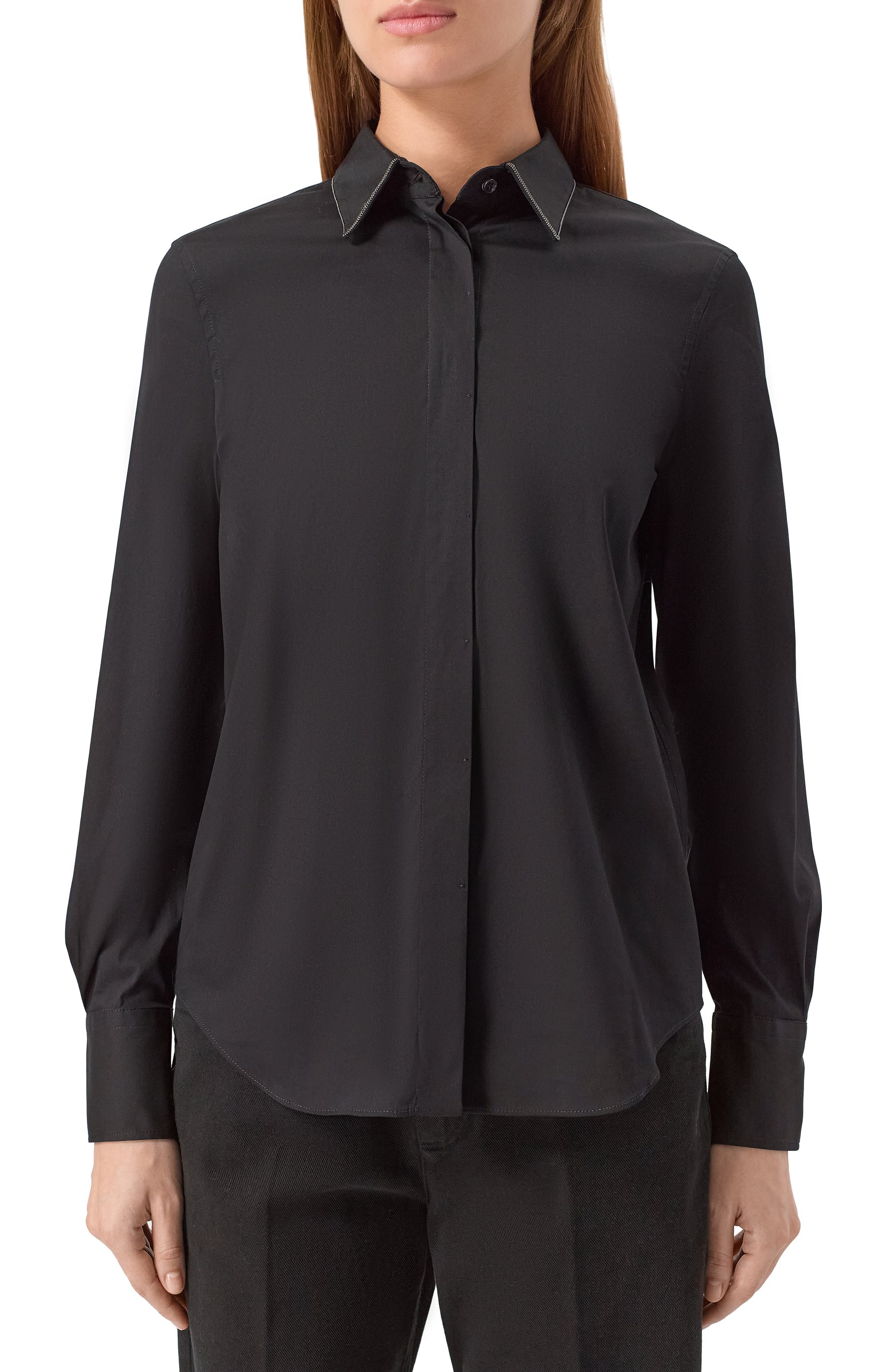 Хлопковая рубашка BRUNELLO CUCINELLI, арт. MP091MA606, фото 3