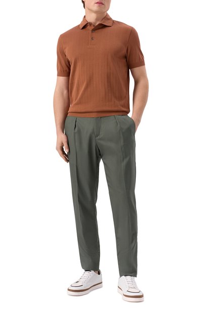 Брюки из шерсти и шелка MARCO PESCAROLO, арт. CHIAIA/5122, фото 2