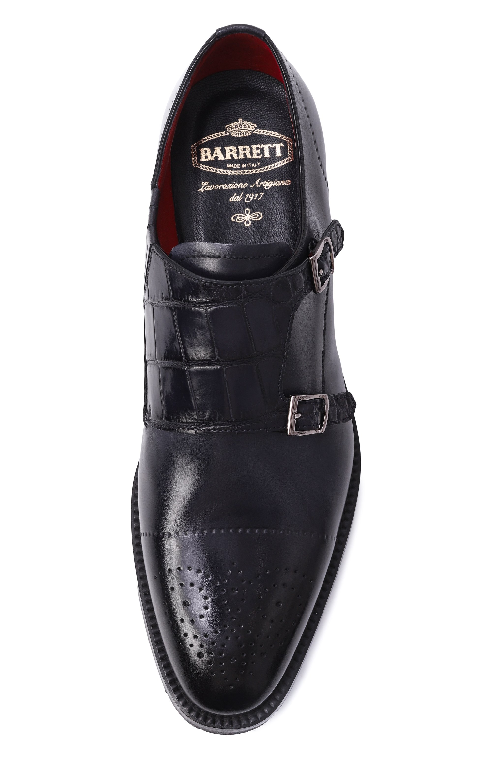 Кожаные монки с отделкой из аллигатора BARRETT, арт. 252U011.1, фото 6