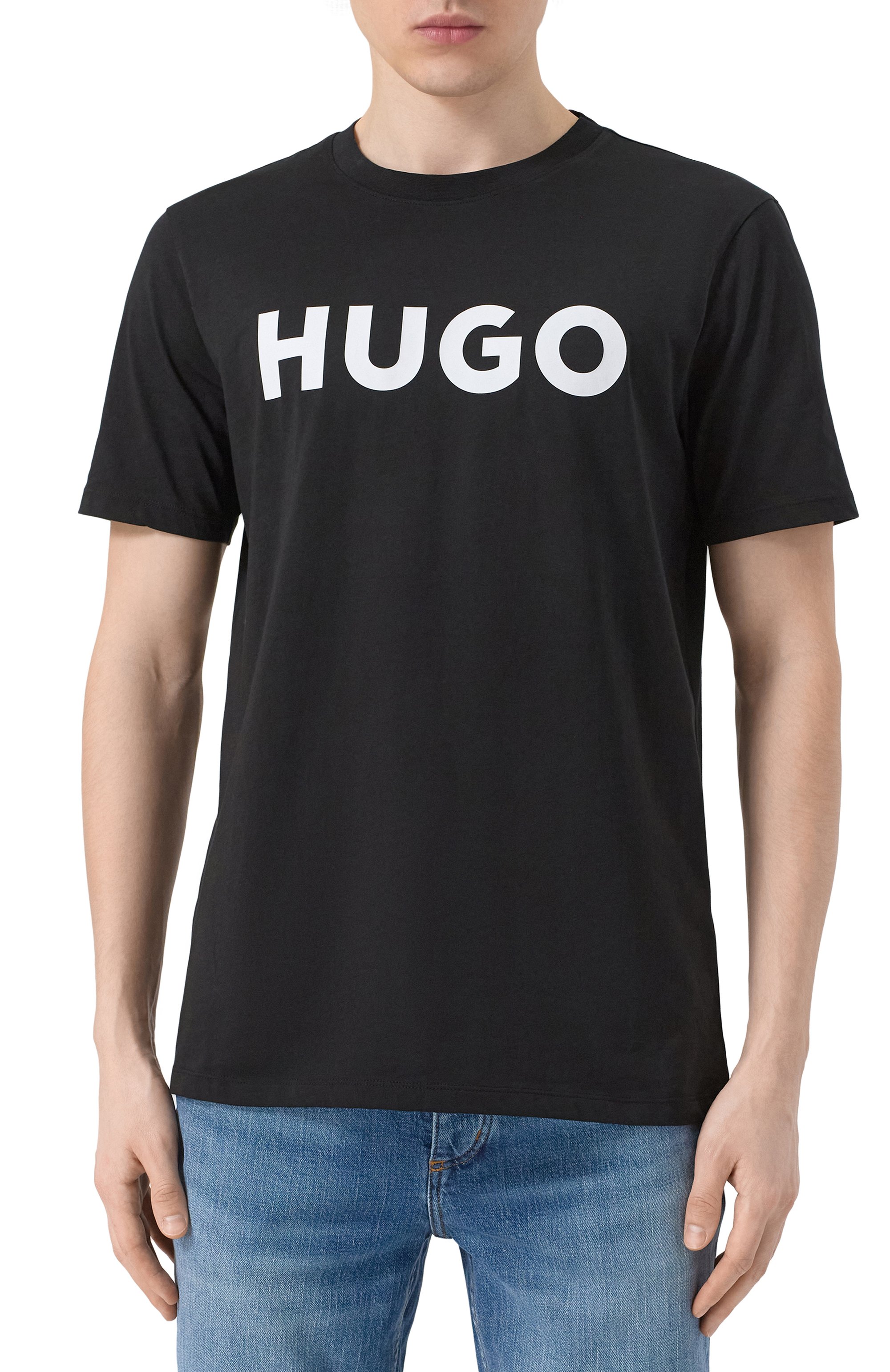 Хлопковая футболка HUGO, арт. 50467556, фото 3