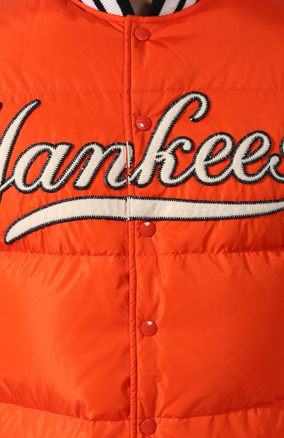 Пуховый бомбер на кнопках с контрастными манжетами GUCCI, арт. 534963/Z4190, фото 5