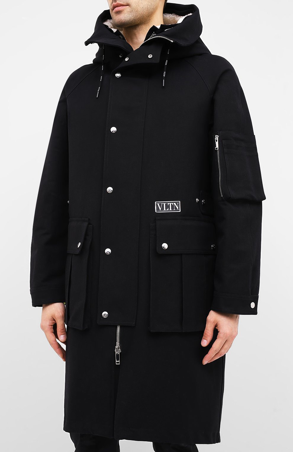 Хлопковая парка VALENTINO, арт. UV3CJD206E7, фото 3