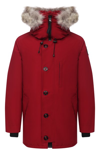 Пуховая парка chateau с меховой отделкой CANADA GOOSE красного цвета по цене 134000 руб., арт. 3426MB, фото 1 Пуховая парка chateau с меховой отделкой CANADA GOOSE, арт. 3426MB, фото 1
