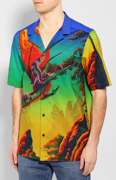 Хлопковая рубашка VALENTINO, арт. TV0AA77165S, фото 3