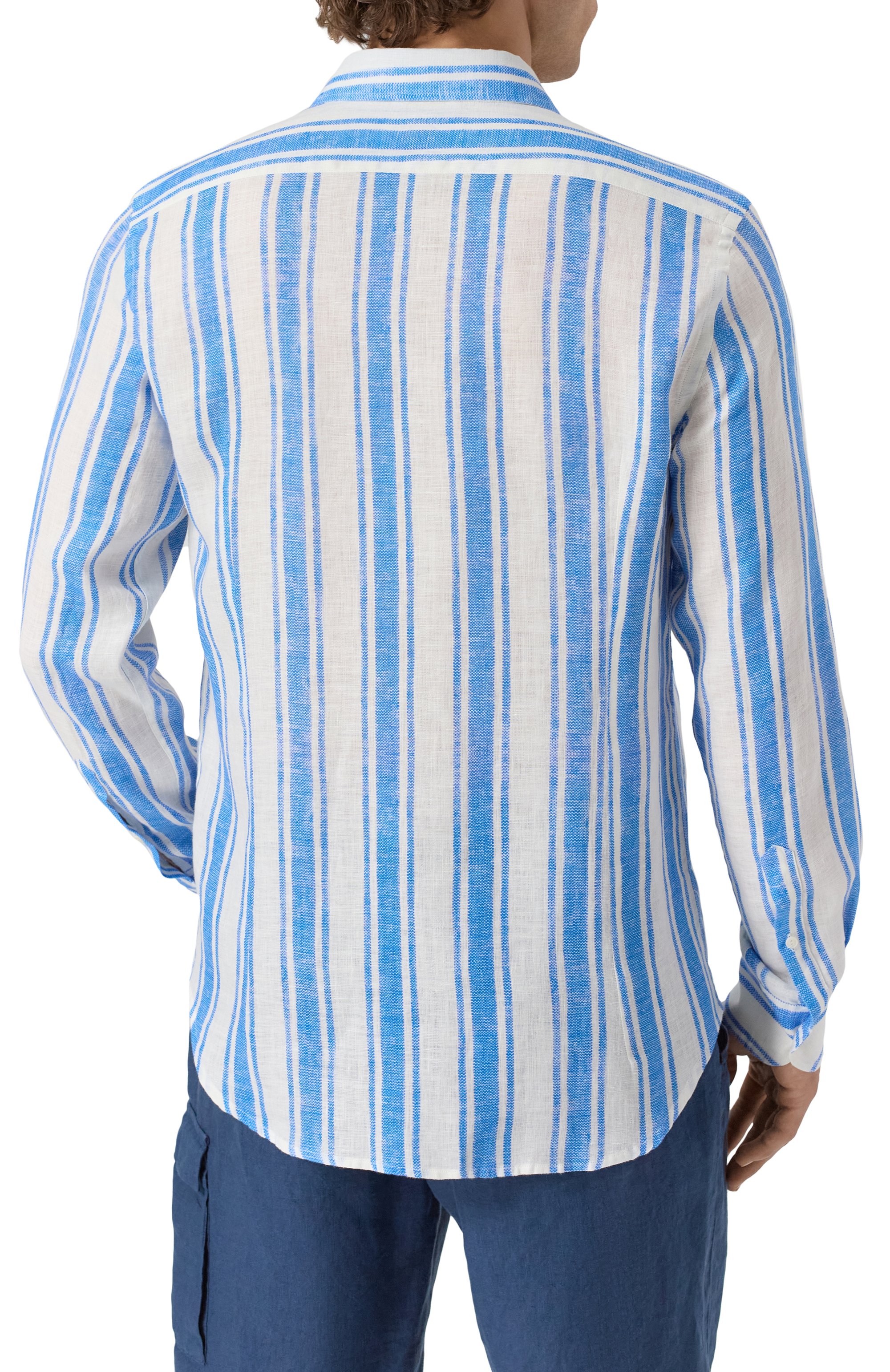 Льняная рубашка MC2 SAINT BARTH, арт. STBM PAMPL0NA/01915H, фото 4