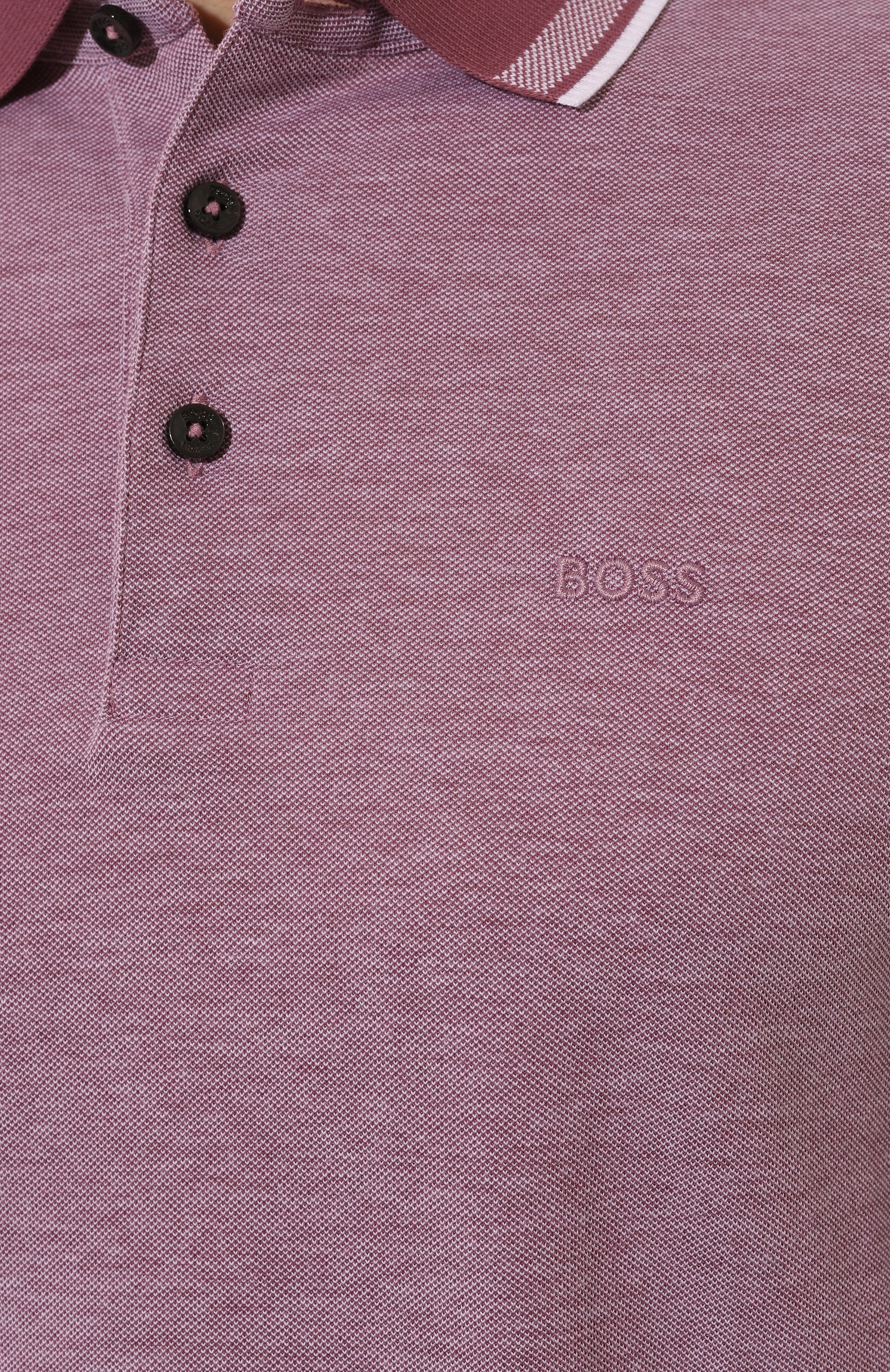 Хлопковое поло BOSS, арт. 50531352, фото 5