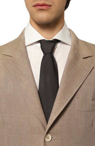 Шелковый галстук BRUNELLO CUCINELLI, арт. MM8860018, фото 2