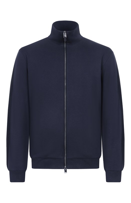 Хлопковая толстовка Canali T0942/MJ02447 Синий T0942/MJ02447