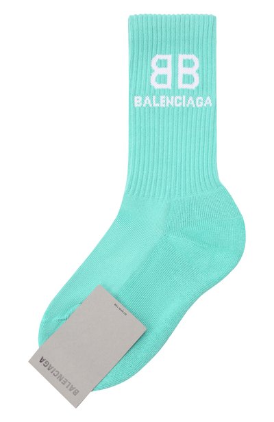 Женские хлопковые носки BALENCIAGA, арт. 656963/372B4