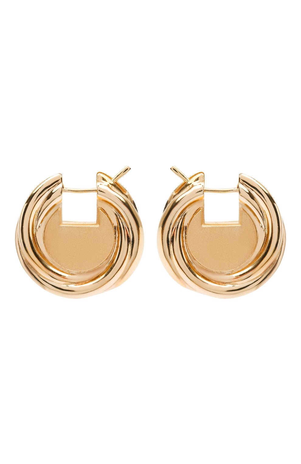 Серьги BOTTEGA VENETA золотого цвета по цене 72100 руб., арт. 628941/VAHU0, фото 1 Серьги BOTTEGA VENETA, арт. 628941/VAHU0, фото 1