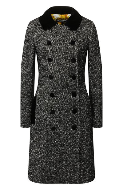Женское пальто из смеси шерсти и шелка DOLCE & GABBANA, арт. F0X21T/FM3CZ