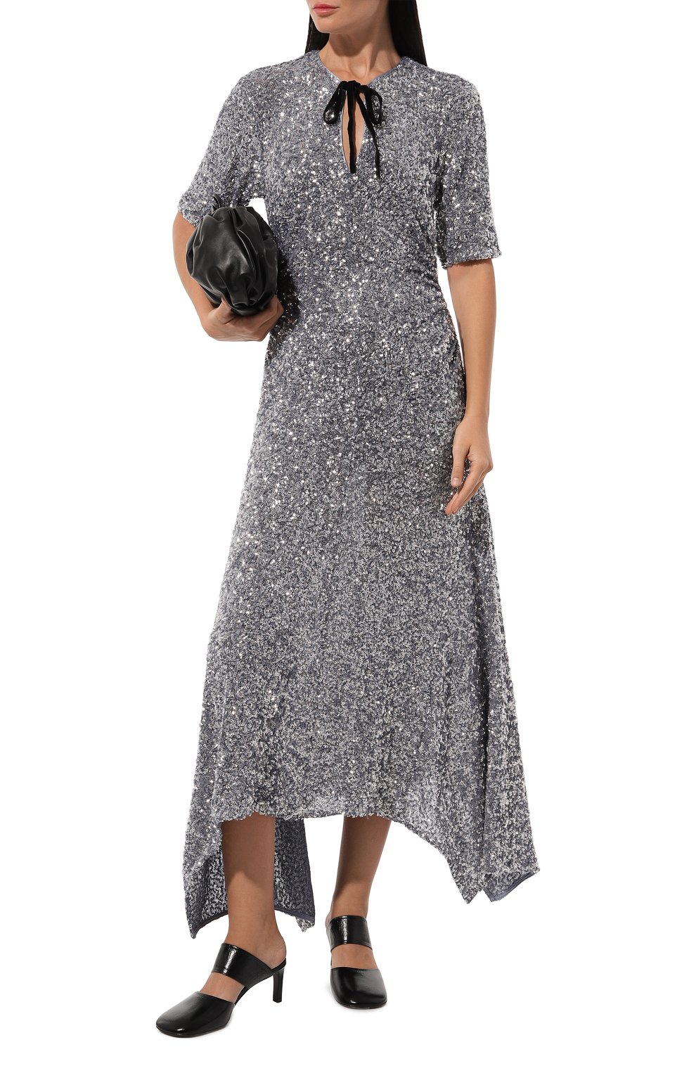 Платье с отделкой пайетками GANNI, арт. F9246/6740, фото 2