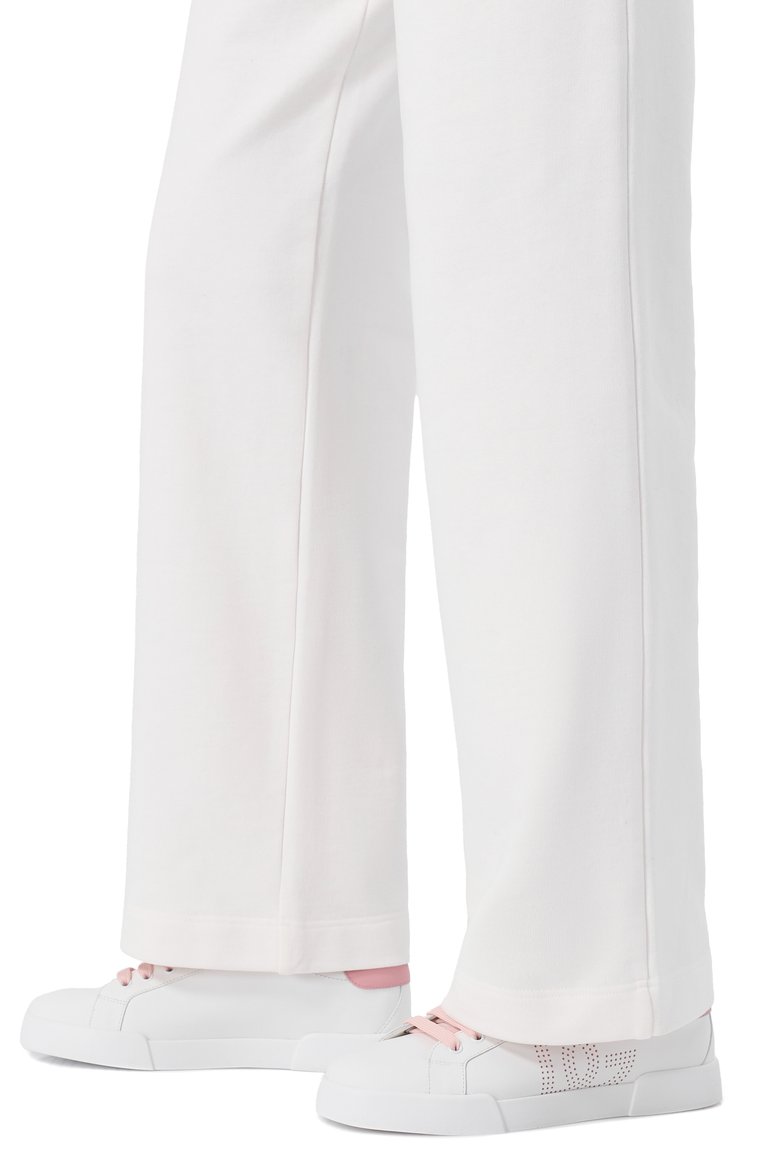 Женские кожаные кеды strobel portofino light DOLCE & GABBANA белого цвета, арт. CK2324/AV066 | Фото 3 (Подошва: Платформа; Материал внутренний: Натуральная кожа; Автоматизация ТО: Проставлено; Материал внешний: Натураль�ная кожа; Автоматизация состава: Проставлено; Материал утеплителя: Без утеплителя; Стили: Кэжуэл; Кросс-КТ: Низкие)