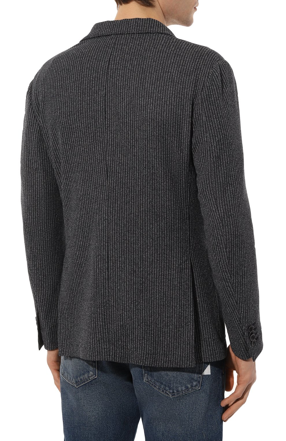 Пиджак из хлопка и вискозы CANALI, арт. J0147/JJ02701, фото 4