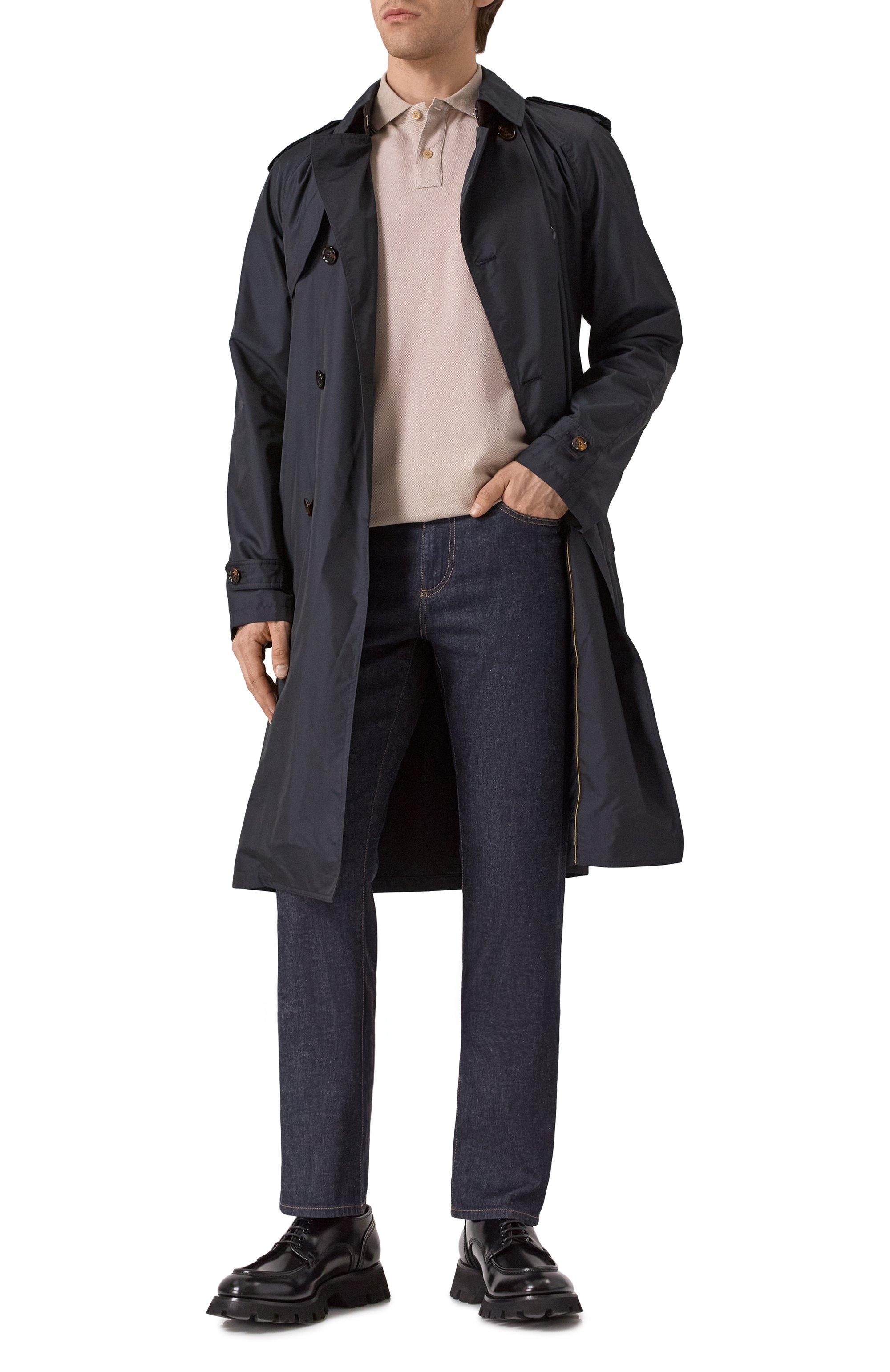 Хлопковое поло BRIONI, арт. UJTA0L/PA627, фото 2