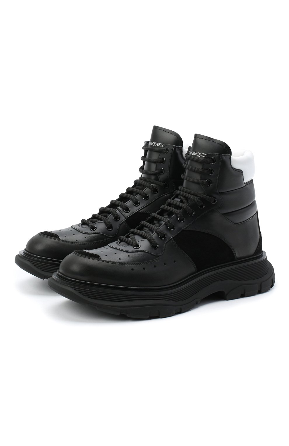 Кожаные кроссовки ALEXANDER MCQUEEN, арт. 627221/WHRH6, фото 1