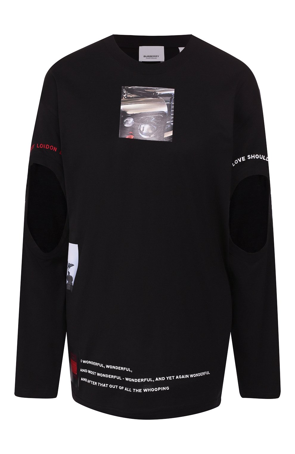 Хлопковый лонгслив BURBERRY, арт. 8016216, фото 1