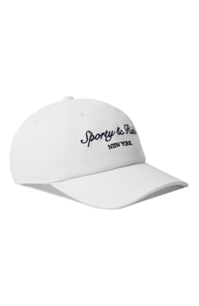 Хлопковая бейсболка SPORTY AND RICH, арт. AC10175328WH01