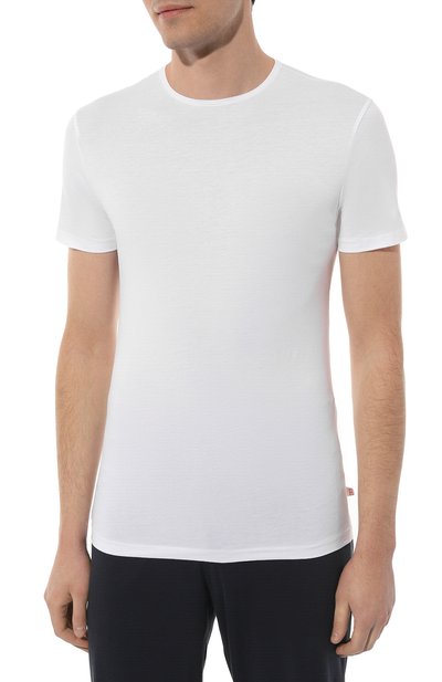 Хлопковая футболка DEREK ROSE белого цвета по цене 10350 руб., арт. 8005-JACK001, фото 3 Хлопковая футболка DEREK ROSE, арт. 8005-JACK001, фото 3