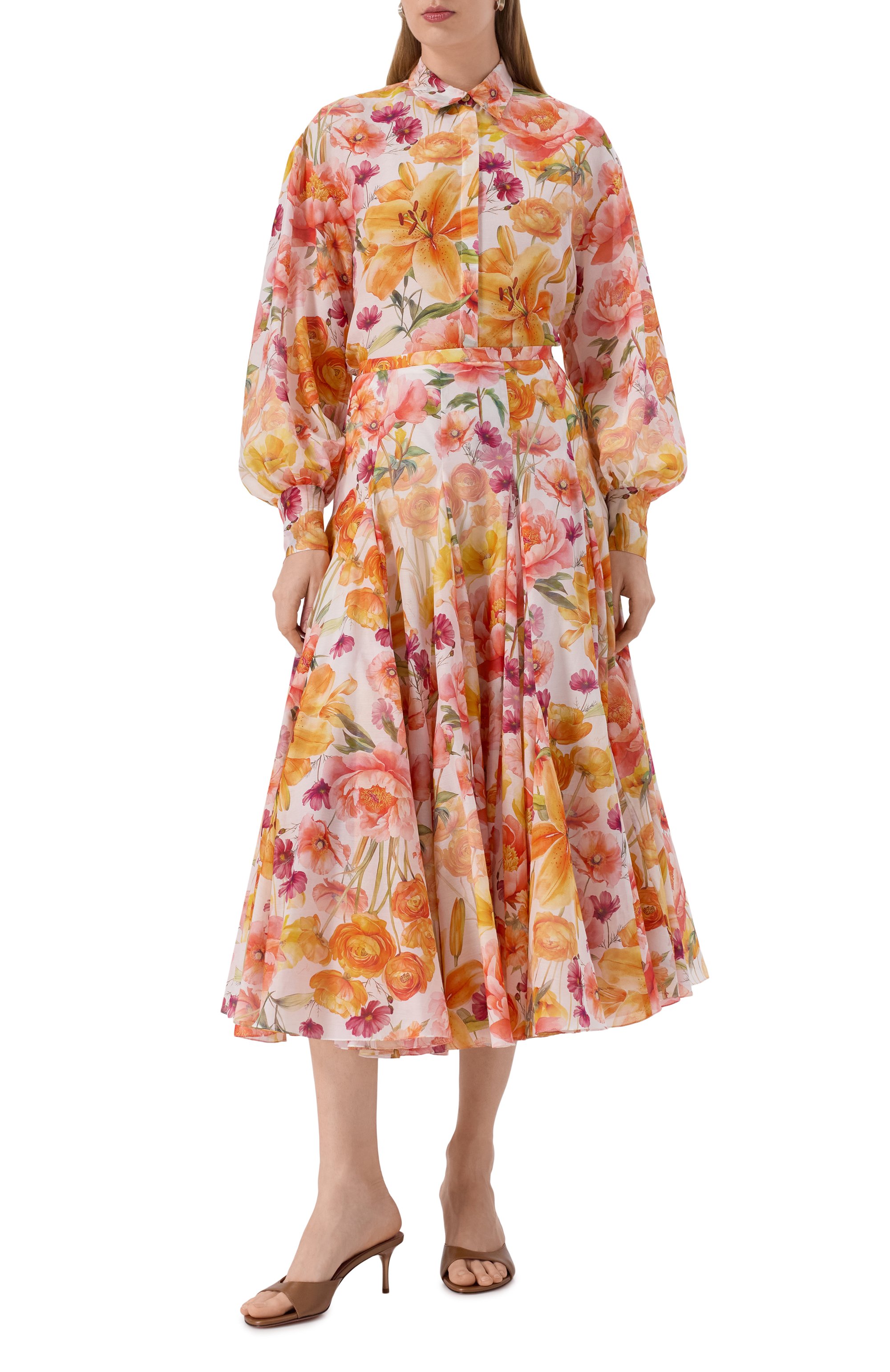 Юбка из хлопка и шелка YVON, арт. 0 160413, фото 2