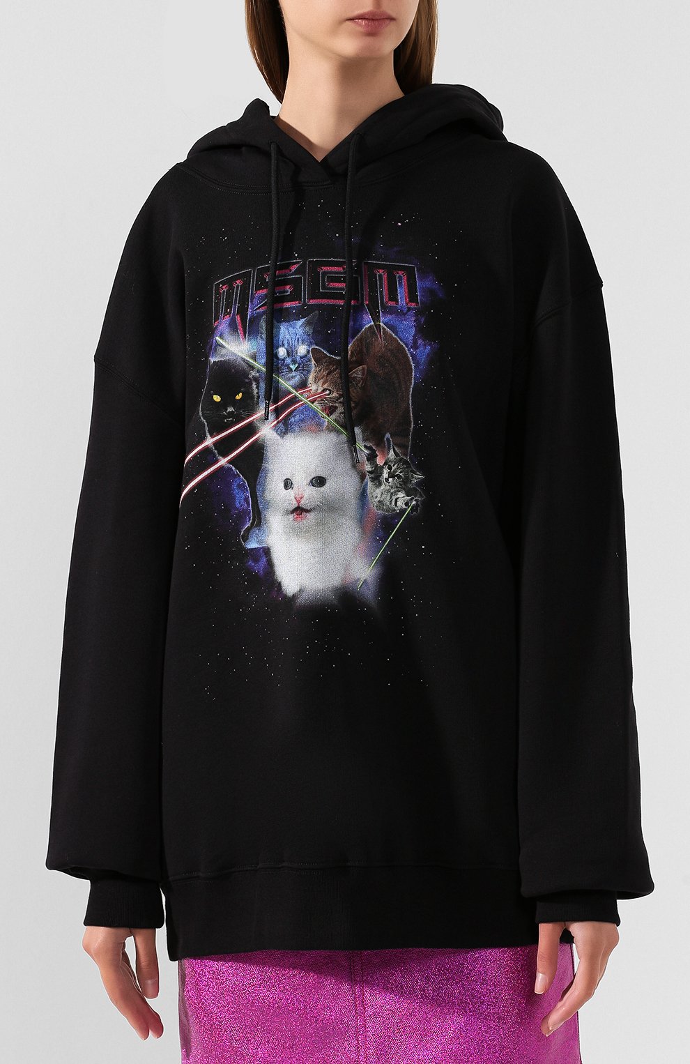 Хлопковое худи MSGM, арт. 2741MDM161 195799, фото 3