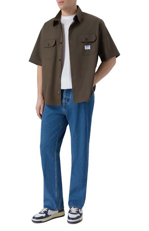 Хлопковая рубашка HUGO Blue 50517871 Коричневый  50517871 Фото 2