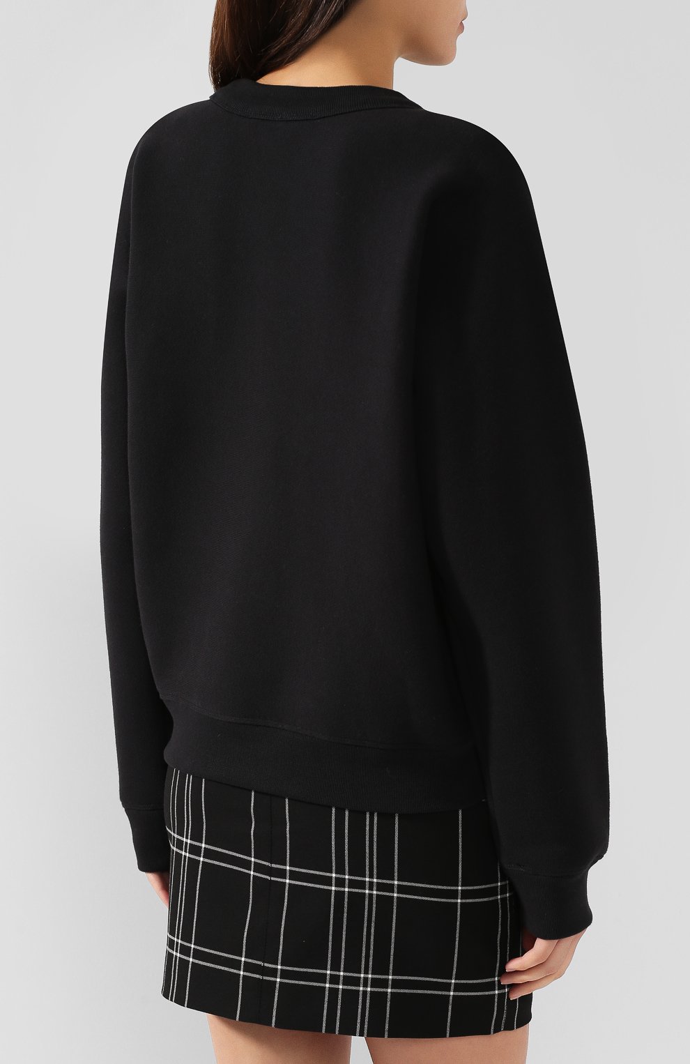 Хлопковый свитшот ALEXANDERWANG.T черного цвета по цене 24950 руб., арт. 4CC2191091, фото 4 Хлопковый свитшот ALEXANDERWANG.T, арт. 4CC2191091, фото 4