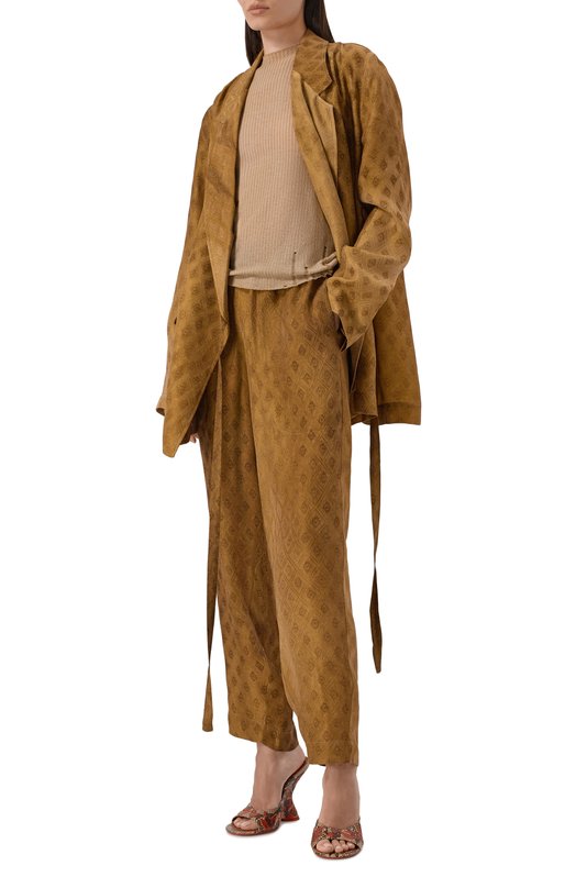 Шерстяной пуловер Uma Wang UK7113 Бежевый  UK7113 Фото 2