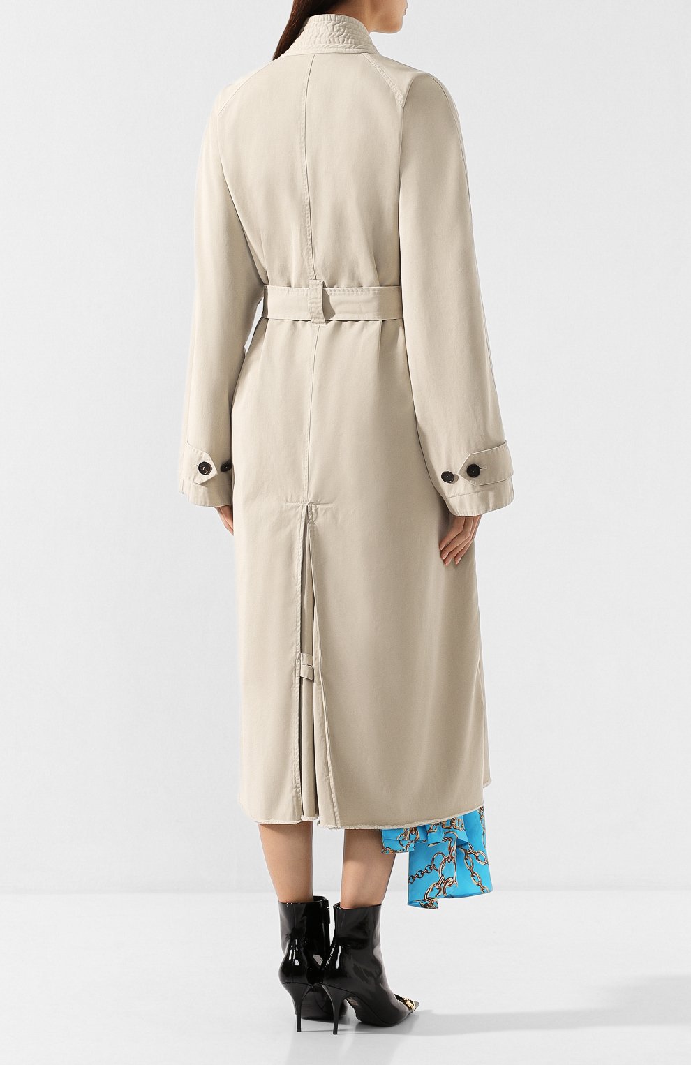 Хлопковый плащ BALENCIAGA, арт. 582846/TBP01, фото 4