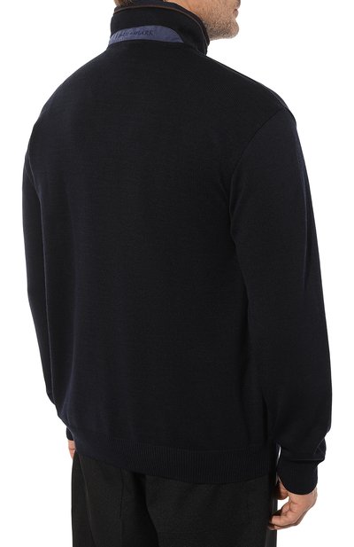 Шерстяной свитер PAUL&SHARK темно-синего цвета по цене 72000 руб., арт. 11311131/3XL-6XL, фото 4 Шерстяной свитер PAUL&SHARK, арт. 11311131/3XL-6XL, фото 4