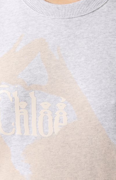 Хлопковый свитшот CHLOÉ, арт. CHC20SJH01085, фото 5