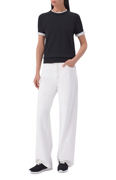Текстильные кроссовки fit KITON черного цвета по цене 98900 руб., арт. DSSFITSN00847, фото 3 Текстильные кроссовки fit KITON, арт. DSSFITSN00847, фото 3