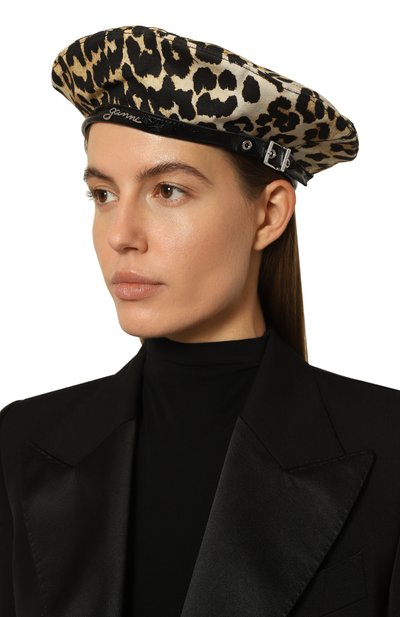 Хлопковый берет GANNI, арт. A6420, фото 2