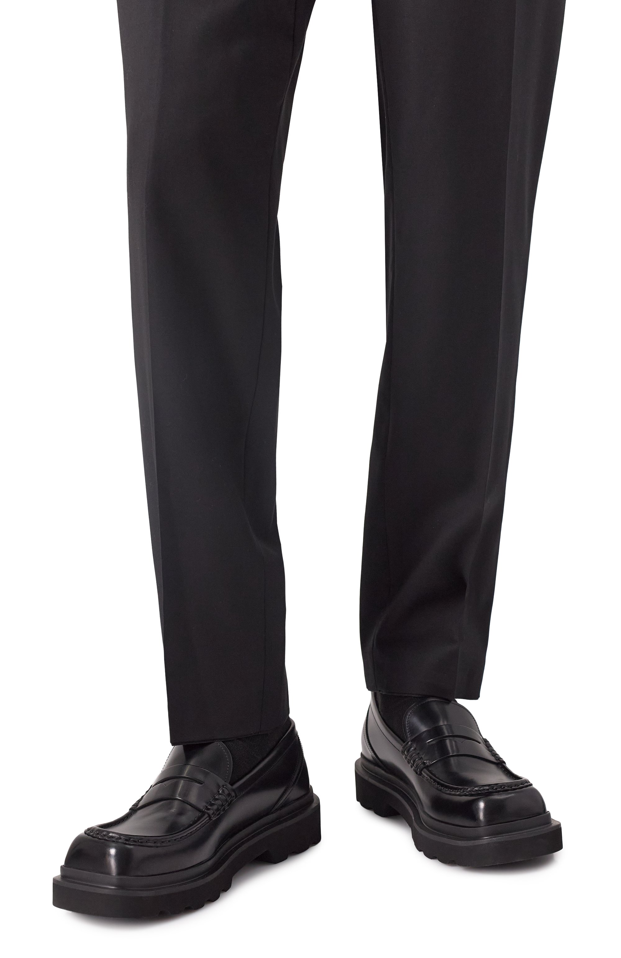 Кожаные пенни-лоферы city trek DOLCE & GABBANA, арт. A30204/A1203, фото 3