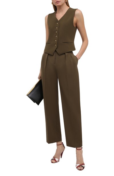 Кожаные босоножки kristen SAINT LAURENT, арт. 650843/1ZJ70, фото 2