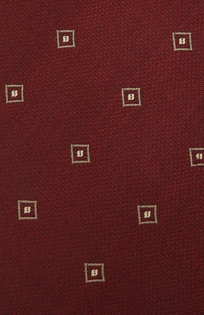 Галстук из шелка и хлопка BRIONI бордового цвета по цене 22950 руб., арт. 062H00/09454, фото 3 Галстук из шелка и хлопка BRIONI, арт. 062H00/09454, фото 3