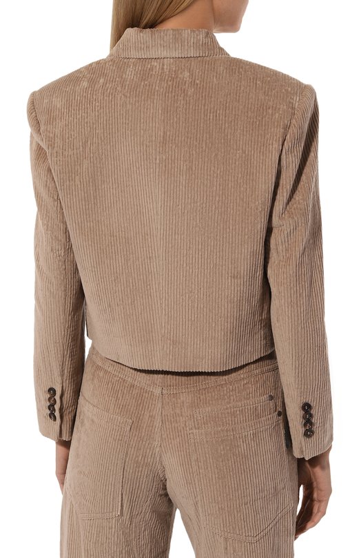 Вельветовый жакет Brunello Cucinelli MD5747302P Бежевый  MD5747302P Фото 4