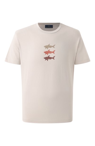 Мужская хлопковая футболка PAUL&SHARK, арт. 25411005