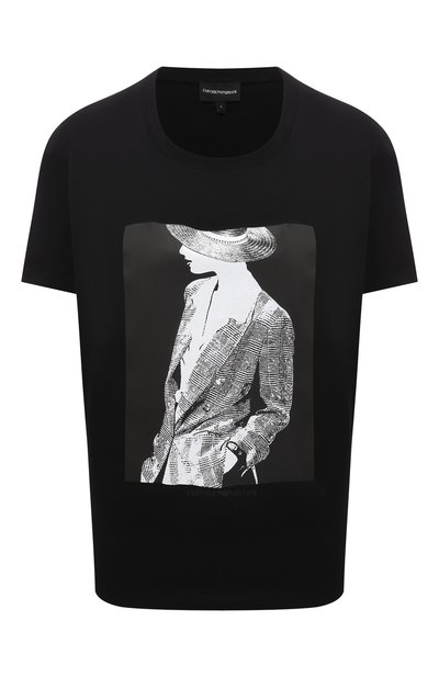 Женская хлопковая футболка EMPORIO ARMANI, арт. 3L2T7E/2J53Z