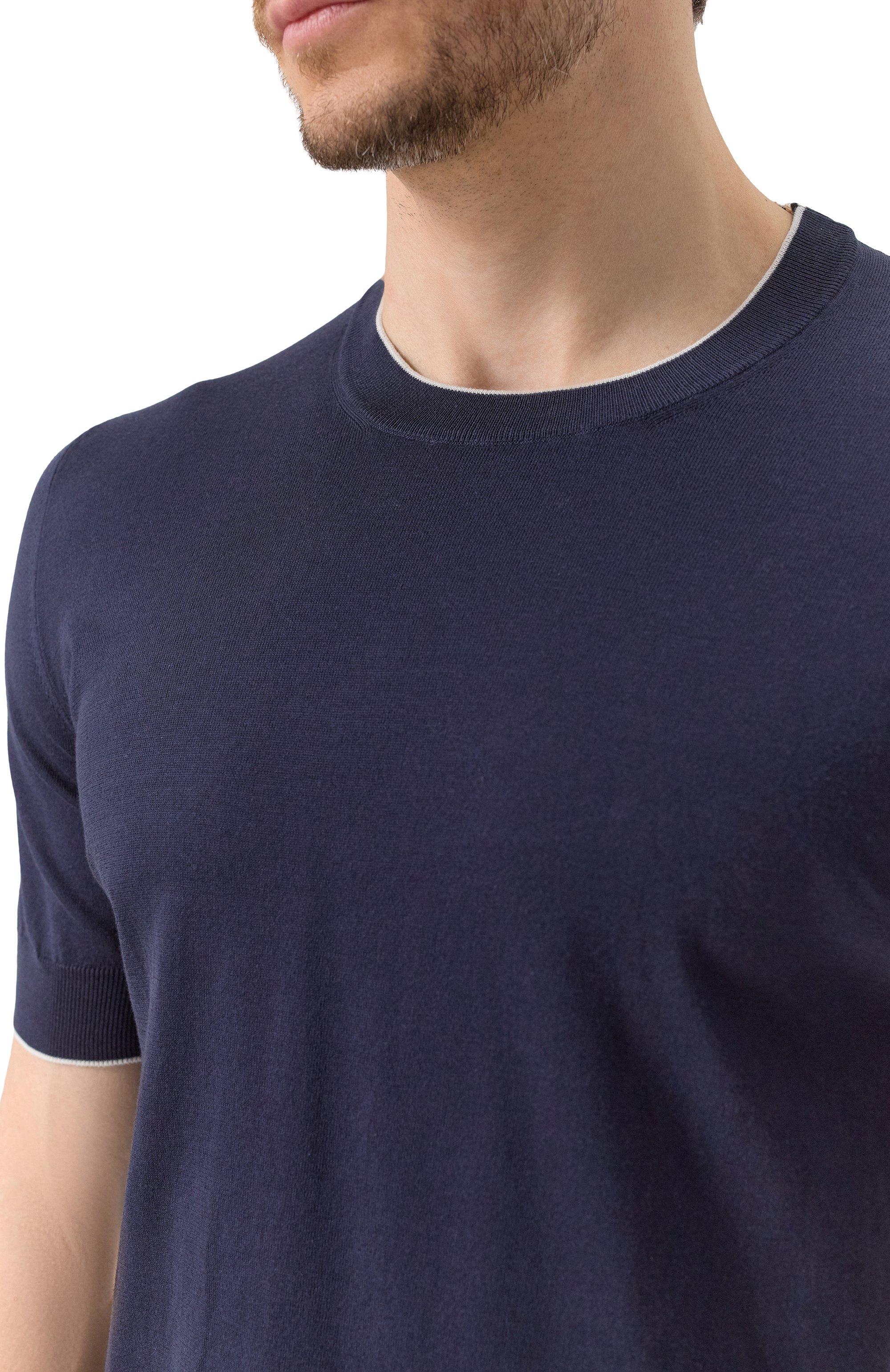 Хлопковый джемпер BRUNELLO CUCINELLI, арт. M29805200, фото 5