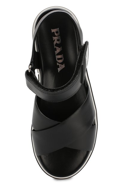 Кожаные сандалии PRADA, арт. 1X366L-3J8K-F0002-005, фото 4