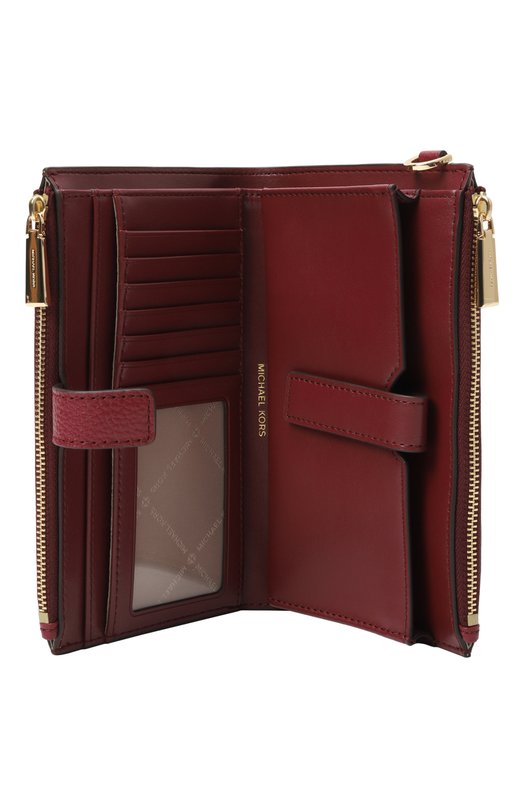 Кожаное портмоне MICHAEL Michael Kors 32T7GAFW4L Бордовый  32T7GAFW4L Фото 3