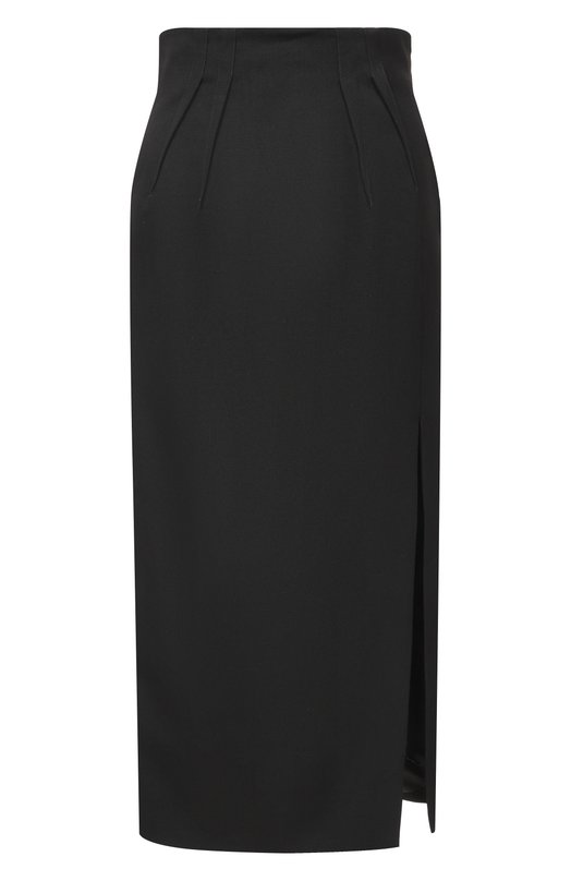 Шерстяная юбка Mugler 26P1JU05821020 Чёрный 26P1JU05821020