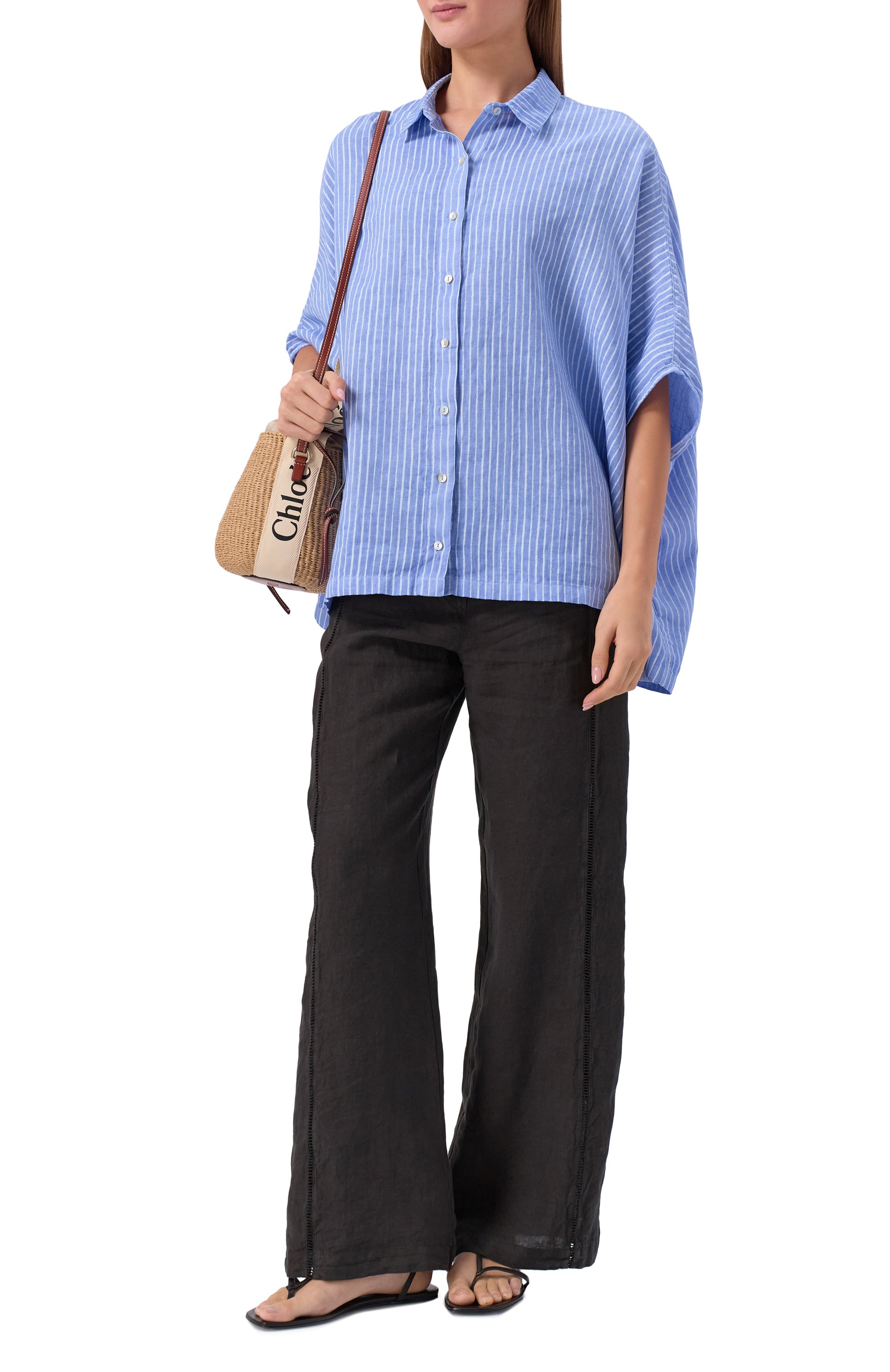 Льняная рубашка 120% LINO, арт. 33ALIW1PLA/000G470_001, фото 2