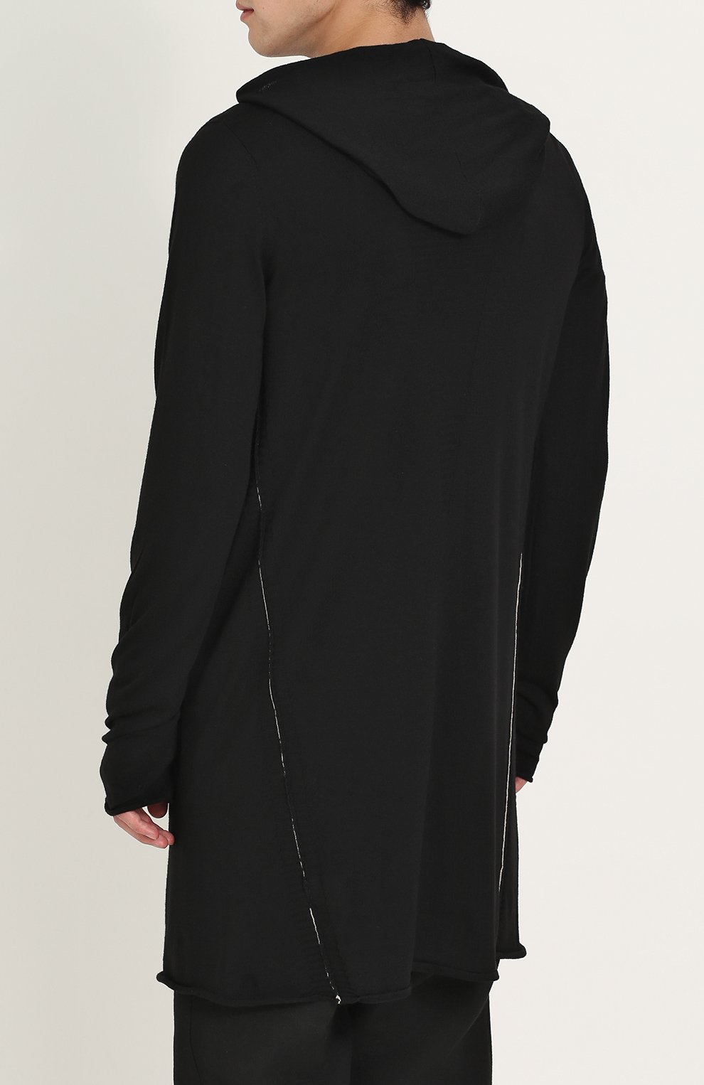 Шерстяной удлиненный кардиган асимметричного кроя MASNADA, арт. M19M06, фото 4