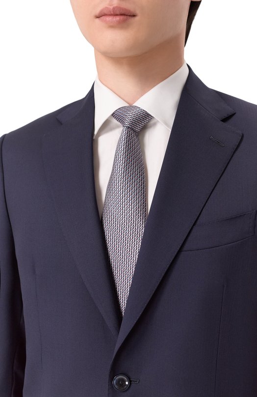 Шелковый галстук Brioni 061Q00/PD489 Розовый  061Q00/PD489 Фото 2